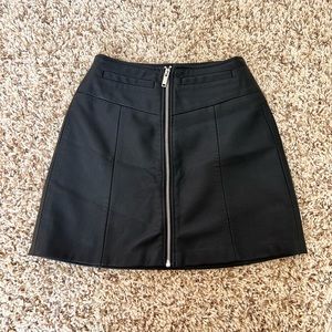 Bershka Faux Leather Mini Skirt
